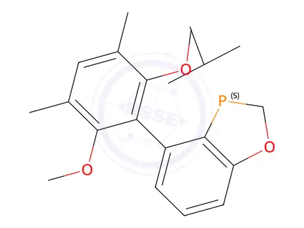 Chemical structure of (S)-3-(tert-butyl)-4-(2,6-dimethoxy-3,5-dimethylphenyl)-2,3-dihydrobenzo[d][1,3]oxaphosphole