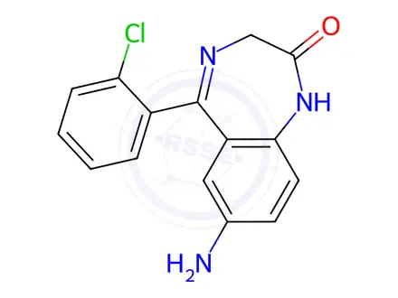 Chemical structure of 7-Amino Clonazepam