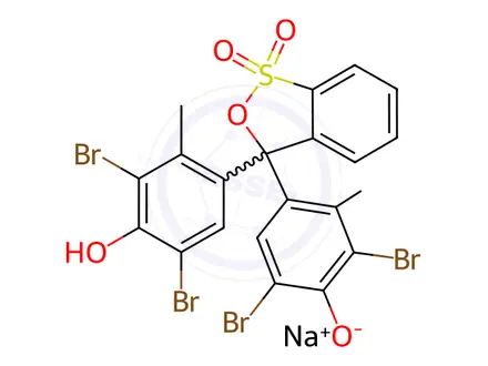 Chemical structure of Bromocresol Green Sodium Salt