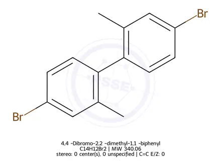 Chemical structure of 4,4'-Dibromo-2,2'-dimethyl-1,1'-biphenyl