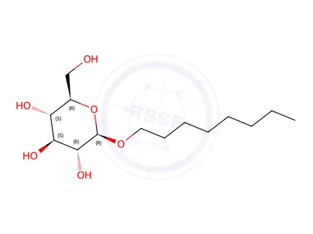 Chemical structure of n-octyl-β-D-glucoside
