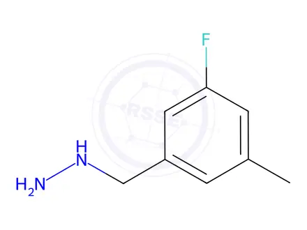 Chemical structure of (3-fluoro-5-methylphenyl)methyl]hydrazine