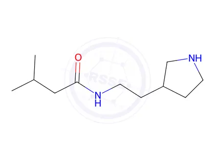 Chemical structure of 3-Methyl-N-(2-(pyrrolidin-3-yl)ethyl)butanamide
