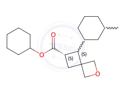 Chemical structure of phenyl cis-7-(m-tolyl)-2-oxaspiro[3.3]heptane-6-carboxylate