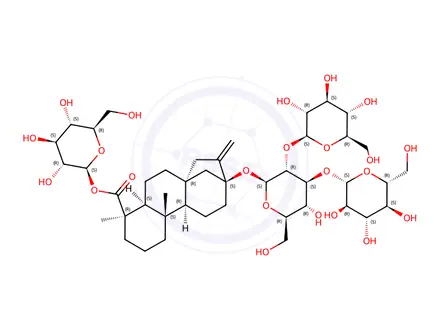 Chemical structure of Rebaudioside A