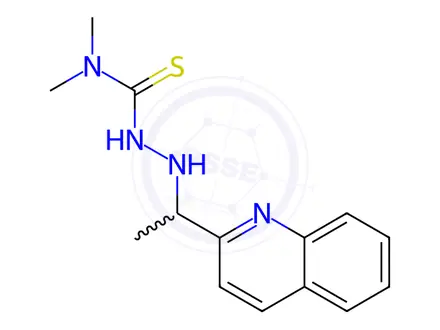 Chemical structure of N,N-Dimethyl-2-(1-(quinolin-2-yl)ethyl)hydrazinecarbothioamide