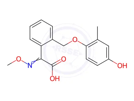 Chemical structure of (EZ)-Kresoxim-4-hydroxy (free acid)