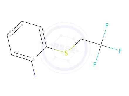 Chemical structure of 2-[(2,2,2-trifluoroethyl)sulfanyl]aniline