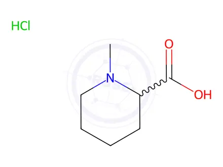 Chemical structure of 1-Methylpiperidine-2-carboxylic Acid Hydrochloride
