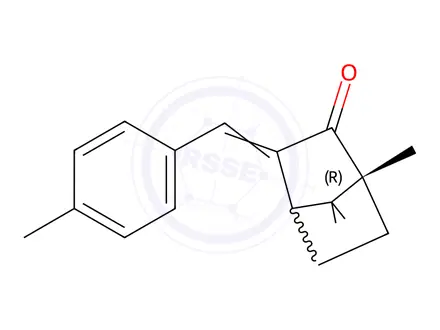 Chemical structure of 3-(4'-Methyl)benzylidene-bornan-2-one
