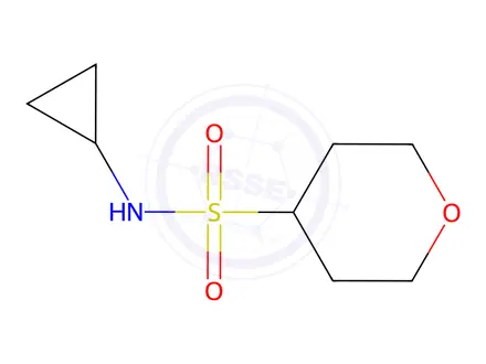 Chemical structure of N-cyclopropyltetrahydro-2H-pyran-4-sulfonamide