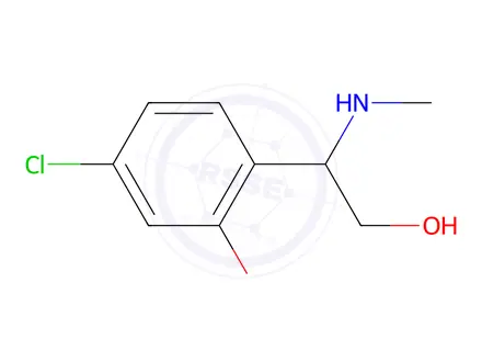Chemical structure of 5-Chloro-2-(2-hydroxy-1-(methylamino)ethyl)phenol