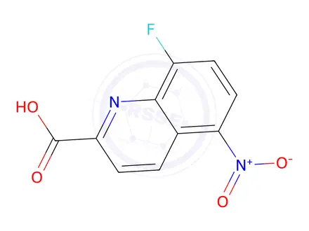 Chemical structure of 8-Fluoro-5-nitroquinoline-2-carboxylic acid
