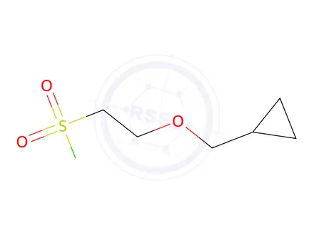 Chemical structure of 2-(cyclopropylmethoxy)ethane-1-sulfonyl chloride