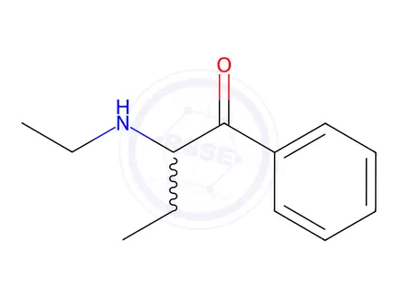 Chemical structure of 2-(Ethylamino)-1-phenyl-1-butanone