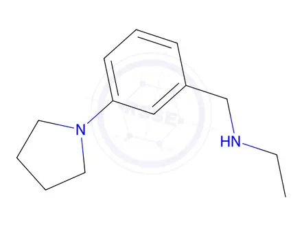 Chemical structure of n-(3-(Pyrrolidin-1-yl)benzyl)ethanamine