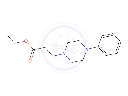 Chemical structure of Ethyl 3-(4-phenylpiperazin-1-yl)propanoate dihydrochloride,97%