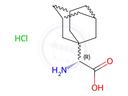 Chemical structure of (R)-2-(Adamantan-1-yl)-2-aminoacetic acid hydrochloride