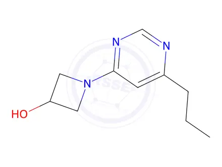 Chemical structure of 1-(6-propylpyrimidin-4-yl)azetidin-3-ol