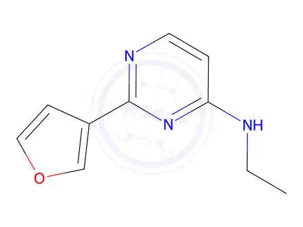 Chemical structure of n-Ethyl-2-(furan-3-yl)pyrimidin-4-amine