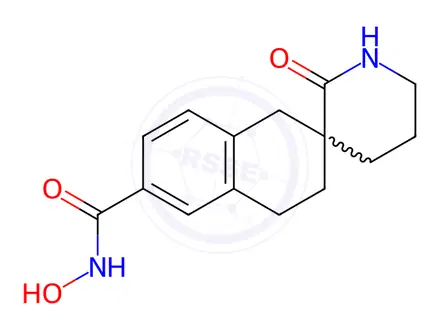 Chemical structure of n-Hydroxy-2'-oxo-3,4-dihydro-1h-spiro[naphthalene-2,3'-piperidine]-6-carboxamide