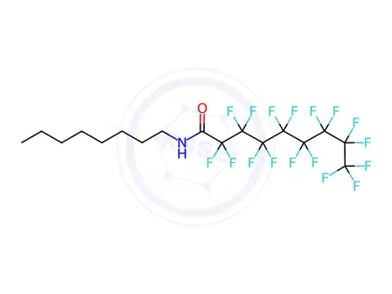 Chemical structure of HEPTADECAFLUORONONANOIC ACID OCTYLAMIDE
