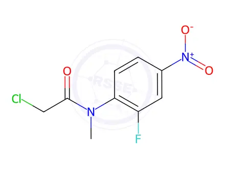 Chemical structure of Acetamide, 2-chloro-N-(2-fluoro-4-nitrophenyl)-N-methyl-