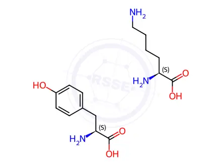 Chemical structure of Poly-L-lysyltyrosine