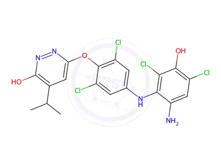 Chemical structure of Resmetirom impurity 110