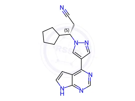 Chemical structure of (S)-Ruxolitinib