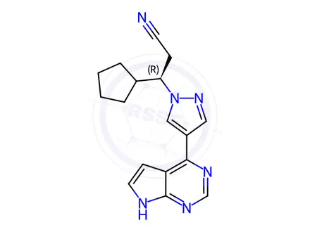 Chemical structure of (R)-Ruxolitinib
