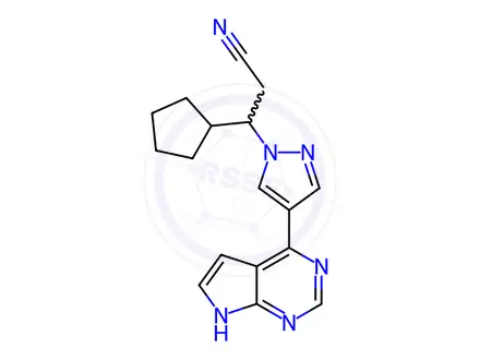 Chemical structure of rac-Ruxolitinib