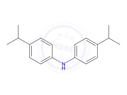 Chemical structure of 4-(1-Methylethyl)-N-[4-(1-methylethyl)phenyl]benzenamine