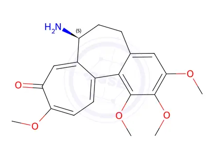 Chemical structure of (-)-N-Deacetyl Colchicine