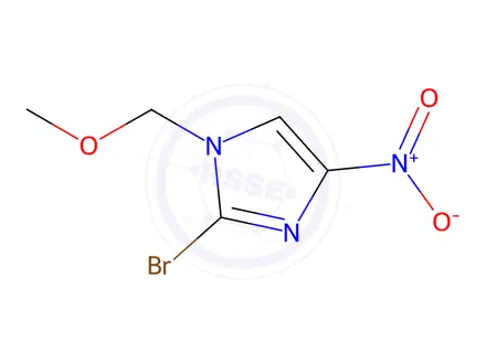 Chemical structure of 2-Bromo-1-(methoxymethyl)-4-nitro-1H-imidazole