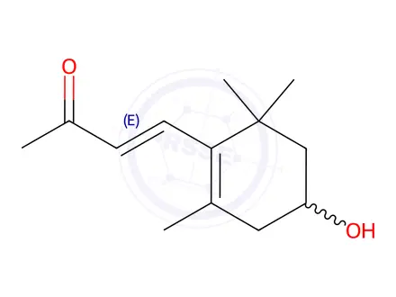 Chemical structure of 4-Hydroxy-β-ionone