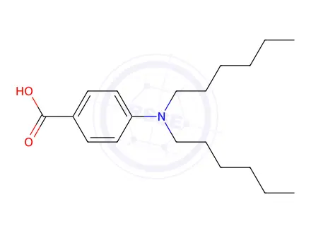 Chemical structure of 4-(DIHEXYLAMINO)BENZOIC ACID