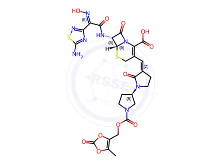 Chemical structure of Ceftobiprole Medocaril