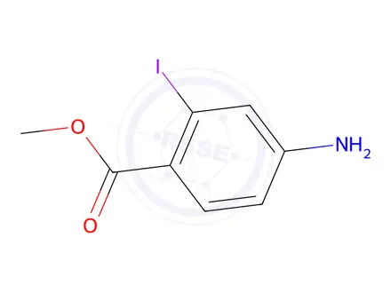 Chemical structure of 4-Amino-2-iodo-benzoic Acid Methyl Ester