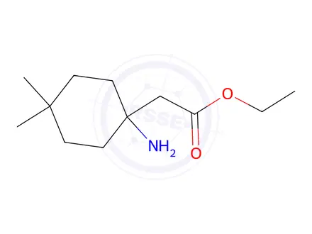 Chemical structure of Ethyl 2-(1-amino-4,4-dimethylcyclohexyl)acetate