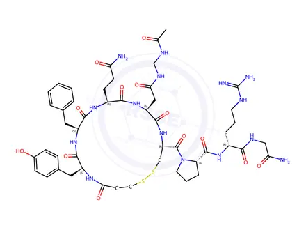 Chemical structure of Desmopressin EP Impurity F