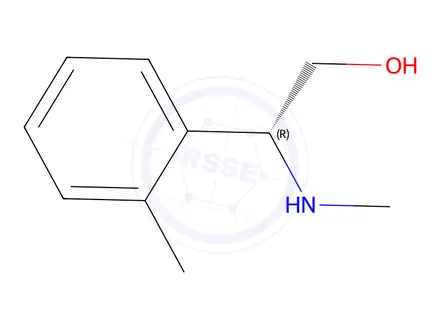 Chemical structure of (R)-2-(methylamino)-2-(o-tolyl)ethan-1-ol