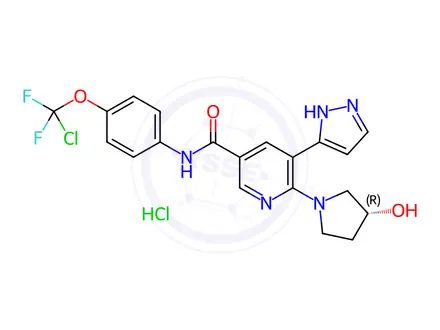 Chemical structure of Asciminib Hydrochloride