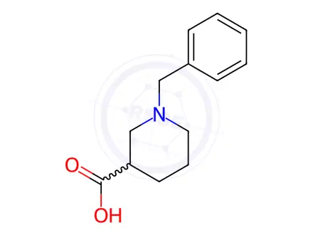 Chemical structure of 1-Benzylpiperidine-3-carboxylic acid