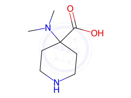 Chemical structure of 4-Dimethylamino-piperidine-4-carboxylic aciddihydrochloride