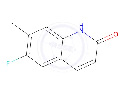 Chemical structure of 6-Fluoro-7-methylquinolin-2(1H)-one
