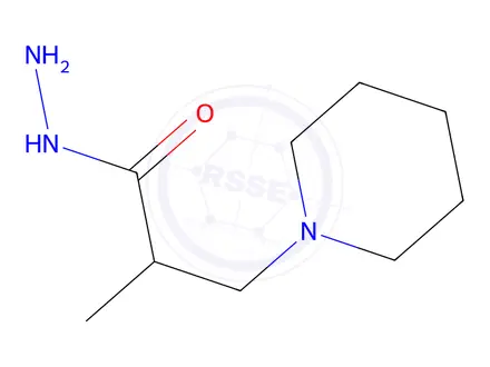 Chemical structure of 2-methyl-3-piperidin-1-ylpropanohydrazide