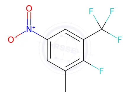 Chemical structure of 2-Fluoro-3-methyl-5-nitrobenzotrifluoride