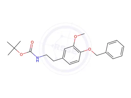 Chemical structure of tert-butyl 4-(benzyloxy)-3-MethoxyphenethylcarbaMate