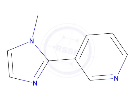 Chemical structure of 3-(1-Methyl-1H-imidazol-2-yl)pyridine